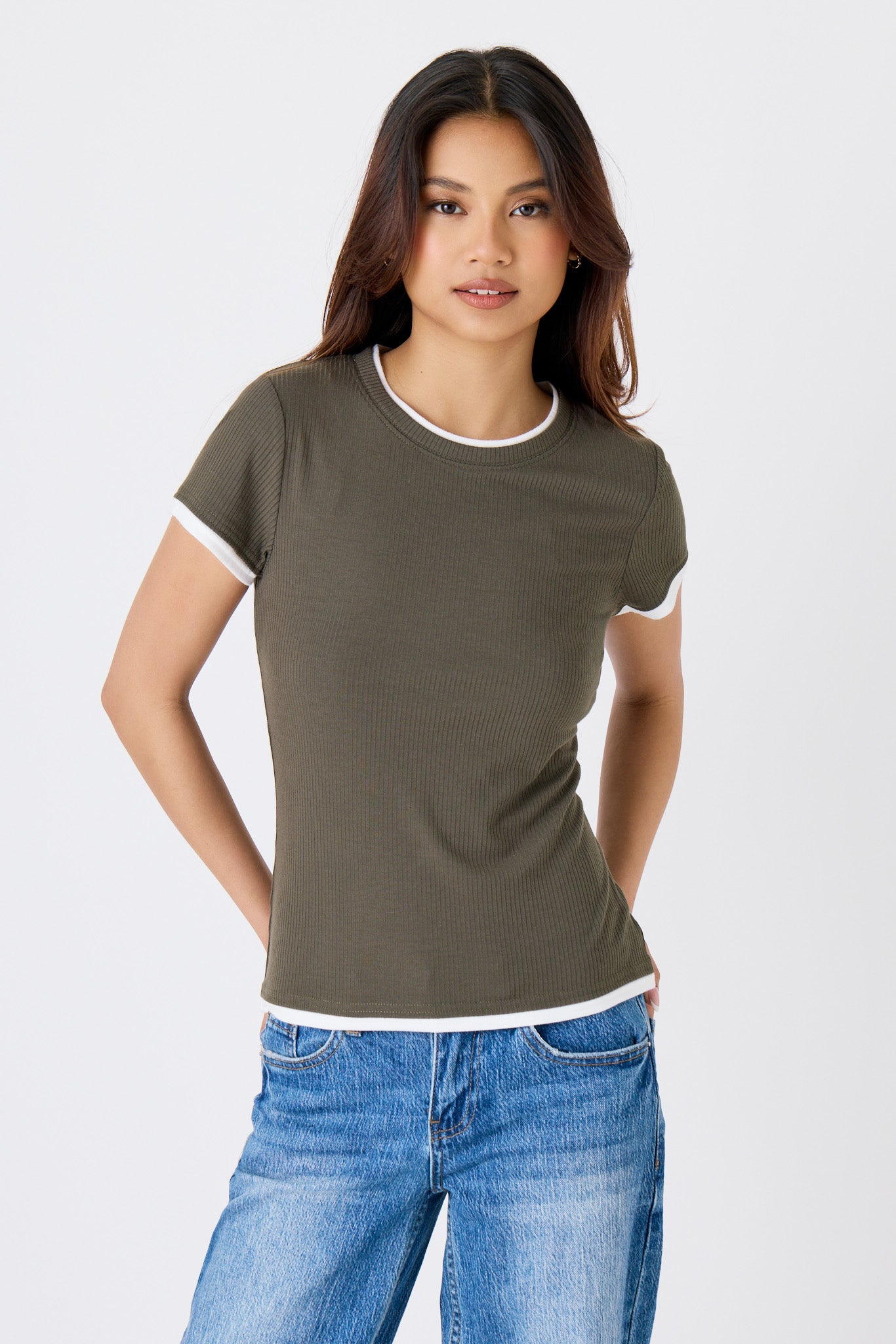 Ribbed Layered Tee