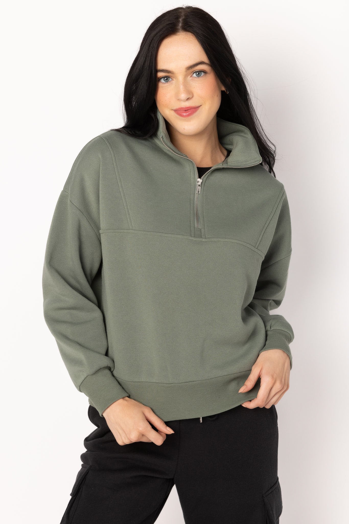 Fleece Quarter-Zip Sweatshirt