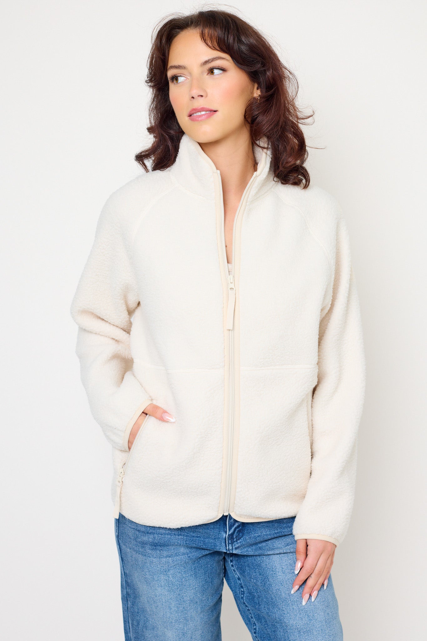 Sherpa Half-Zip Jacket