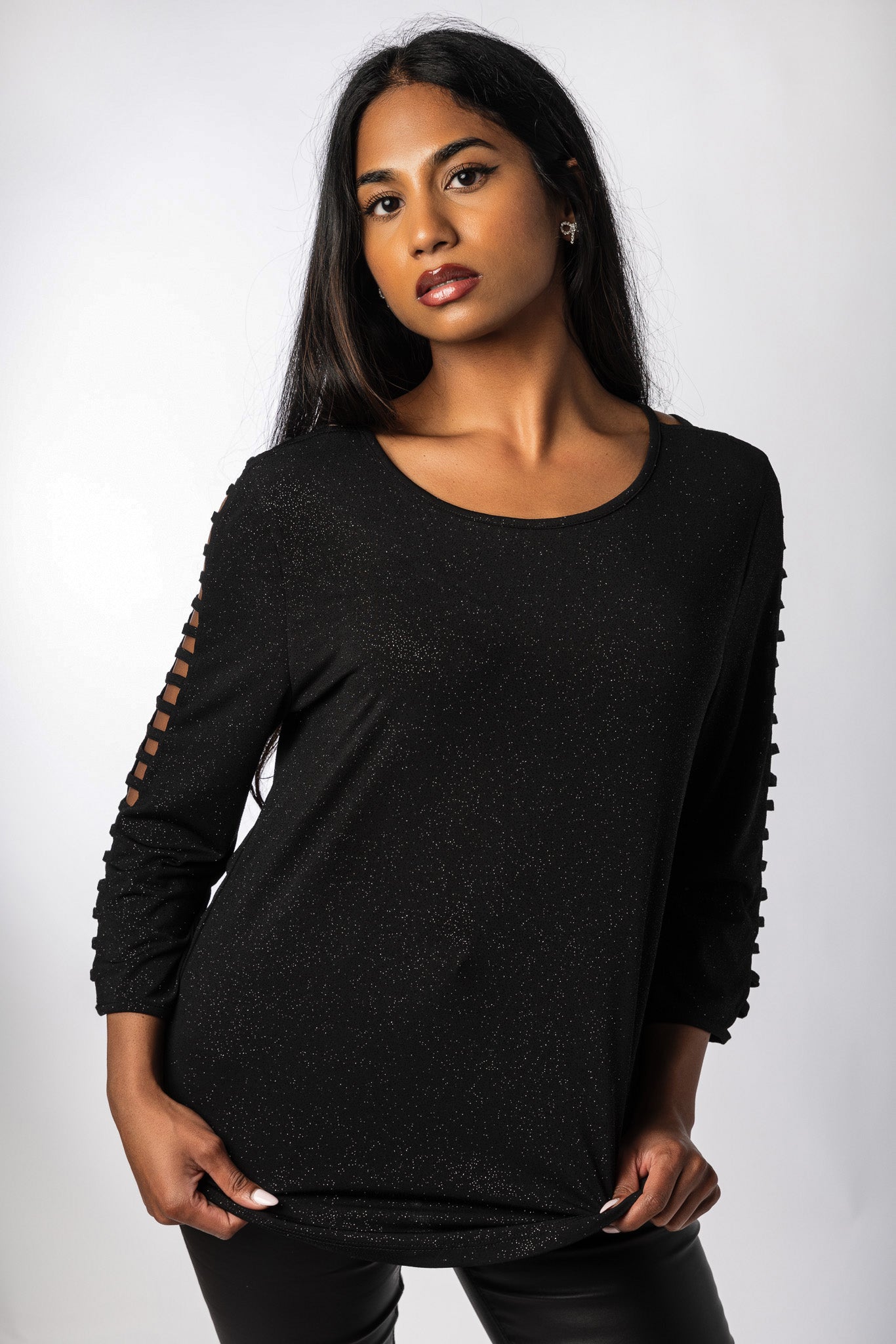 Ladder sleeve sweater hotsell