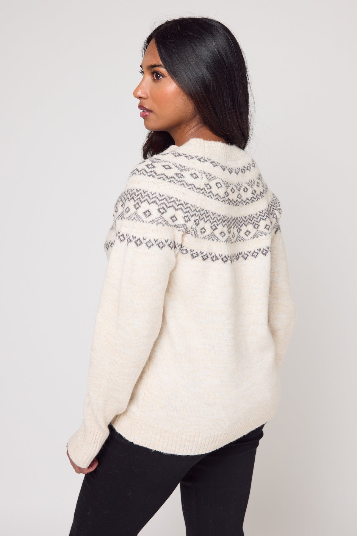 Fairsile Crewneck Sweater With Pearls