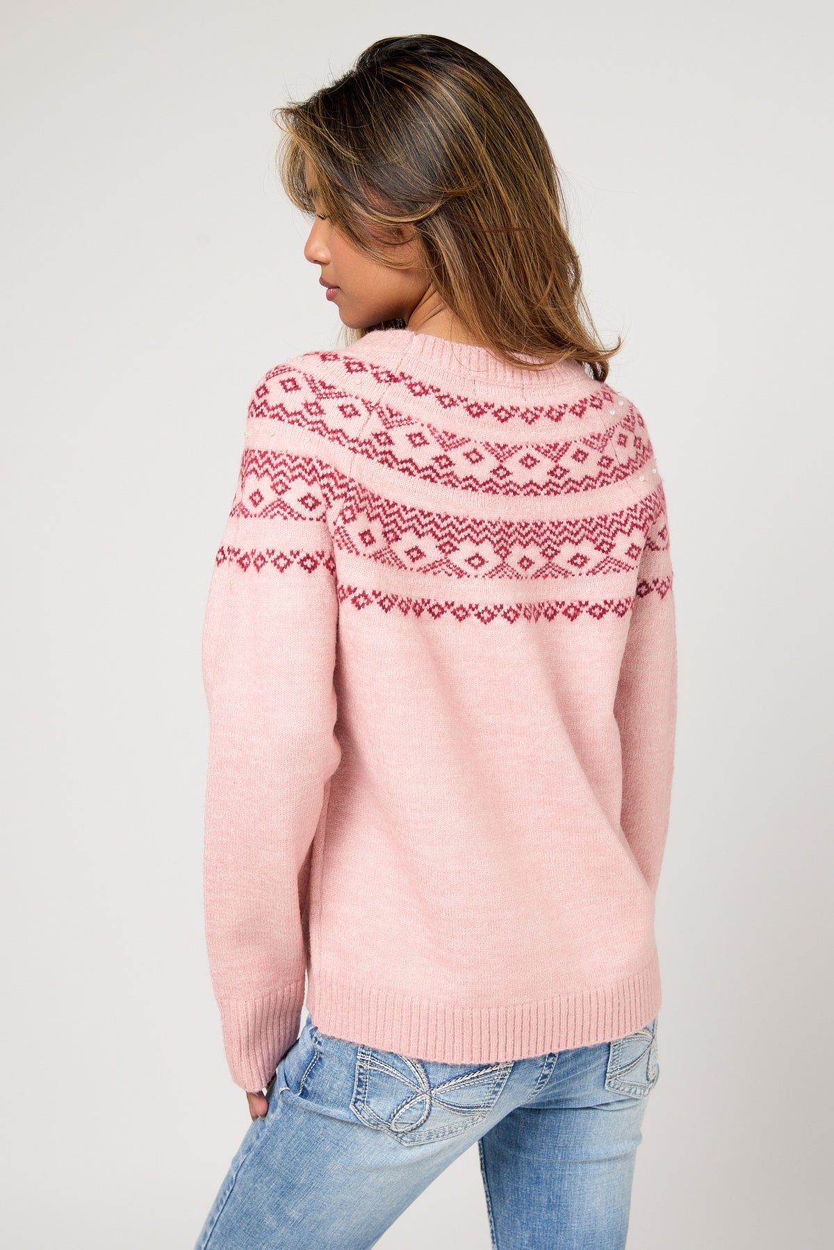 Fairsile Crewneck Sweater With Pearls