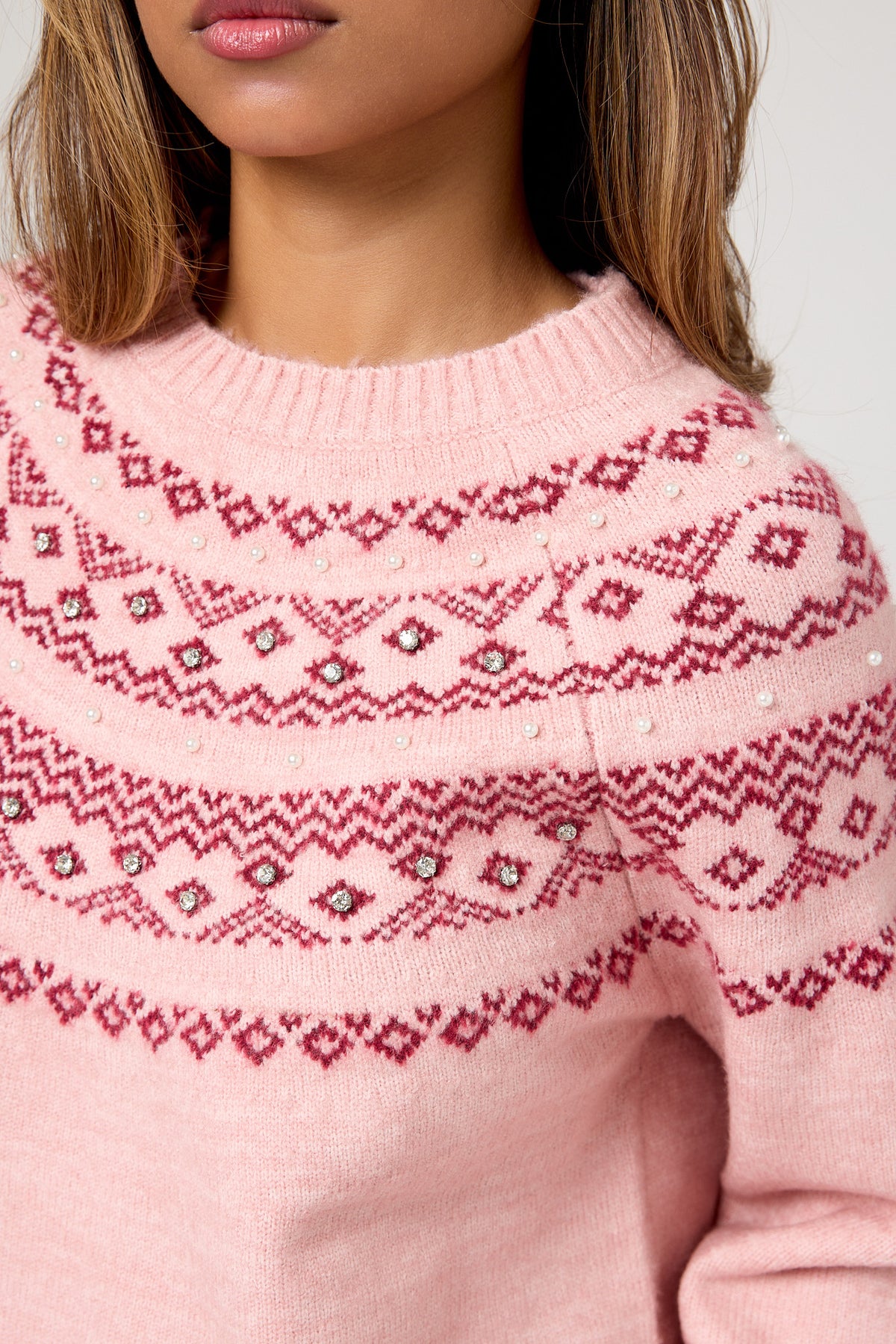 Fairsile Crewneck Sweater With Pearls