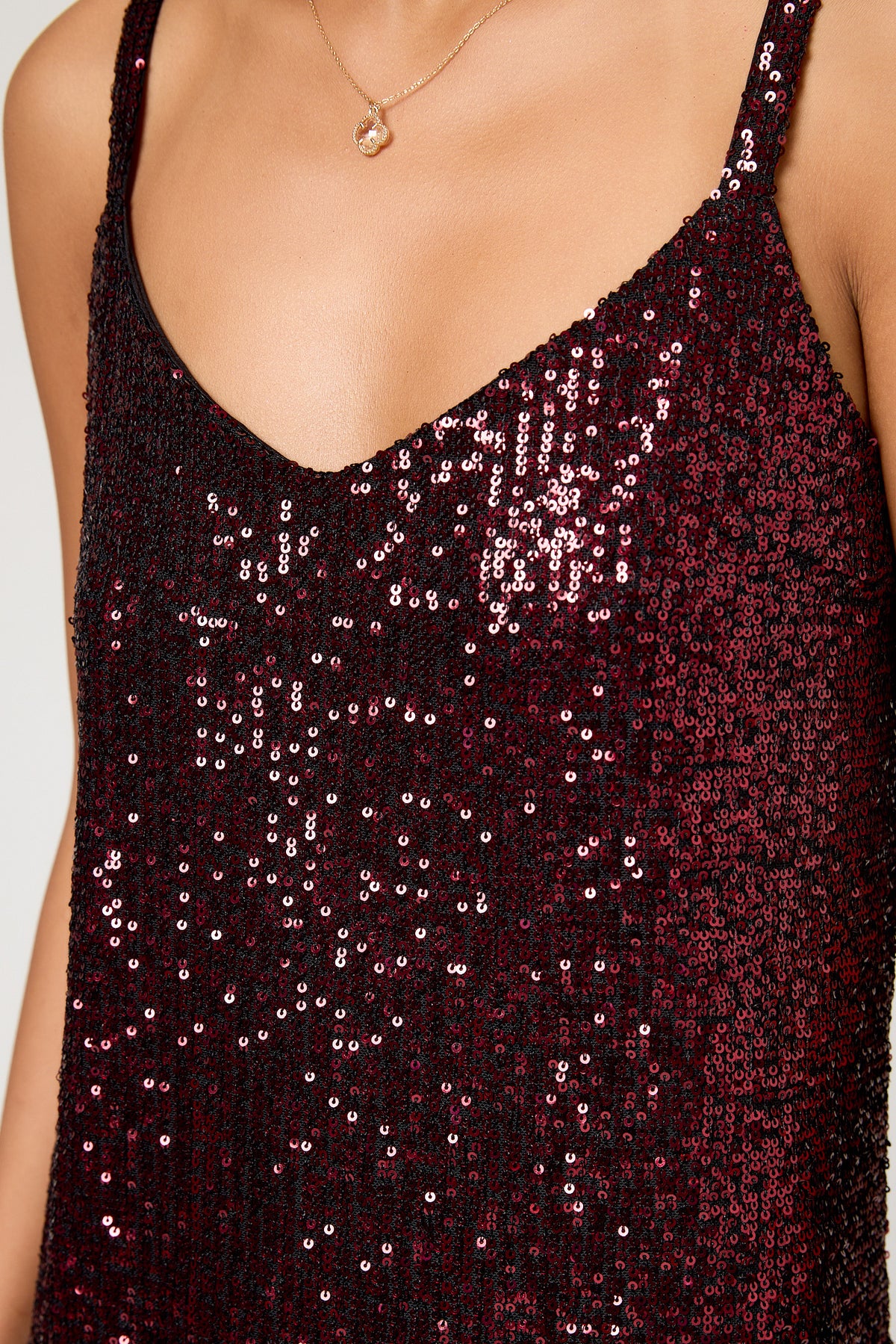 Sequin V-Neck Cami