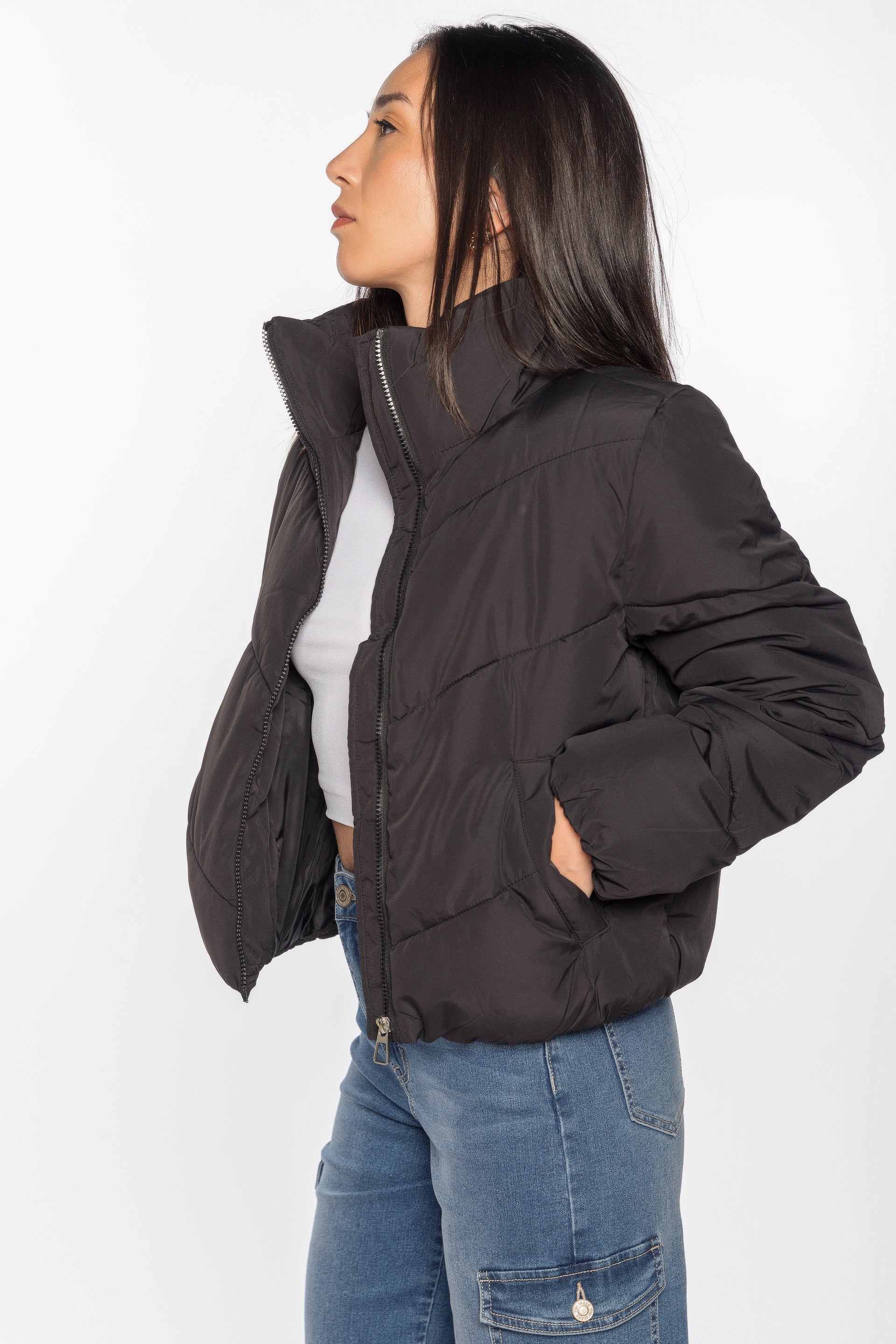 Only Maggi Solid Short Puffer