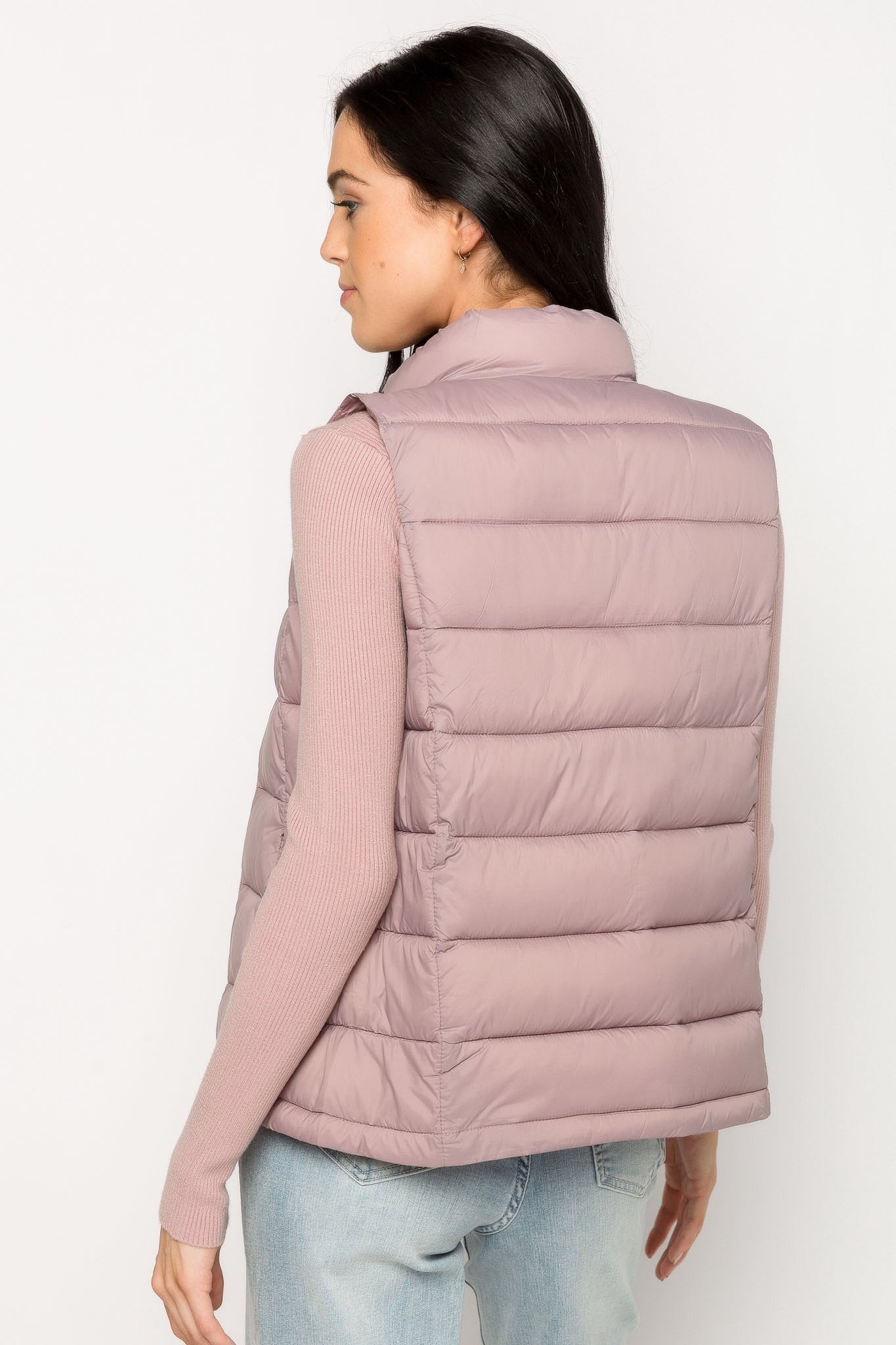 Nylon Quilted Puffer Vest