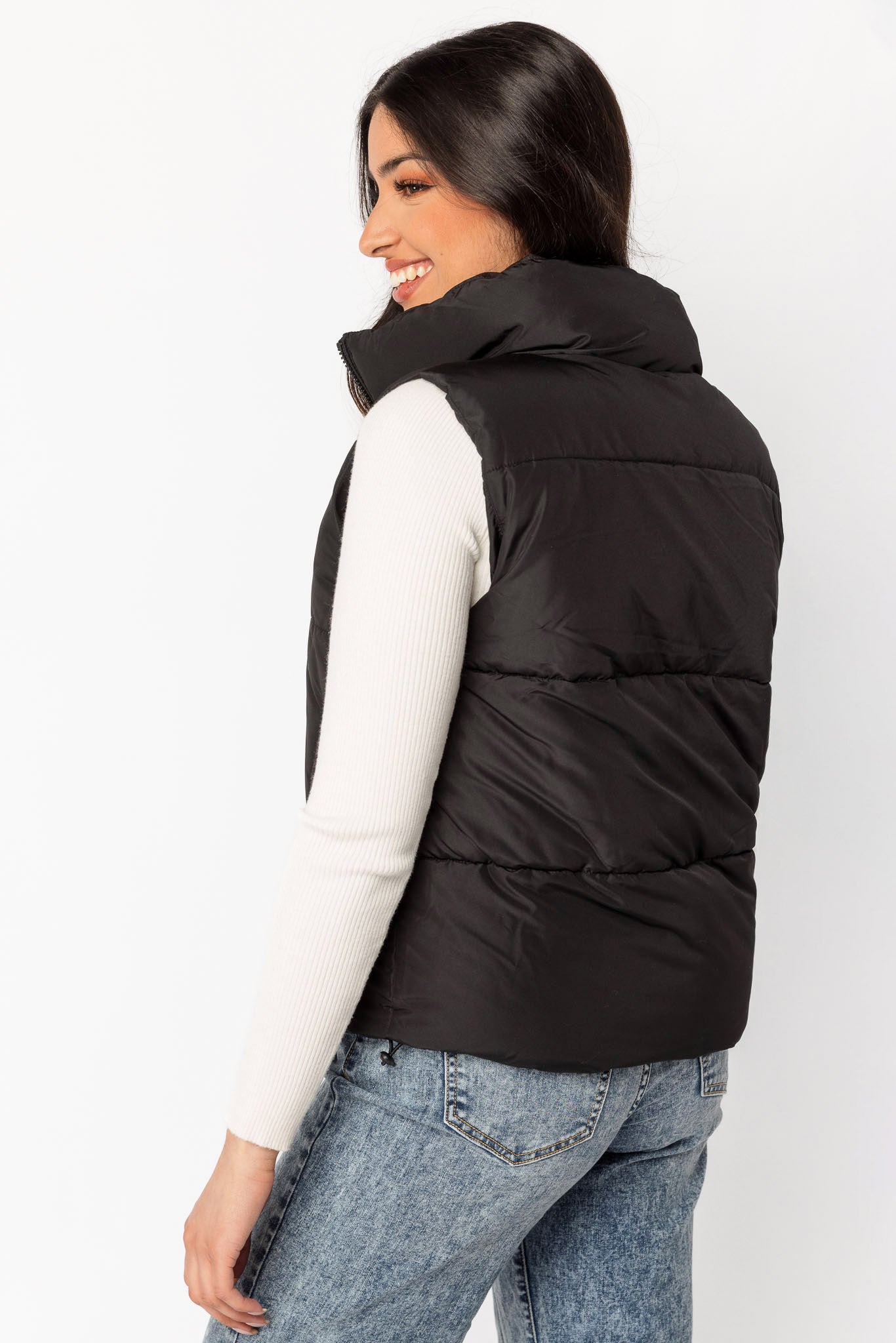 Veste matelassée surpiquée