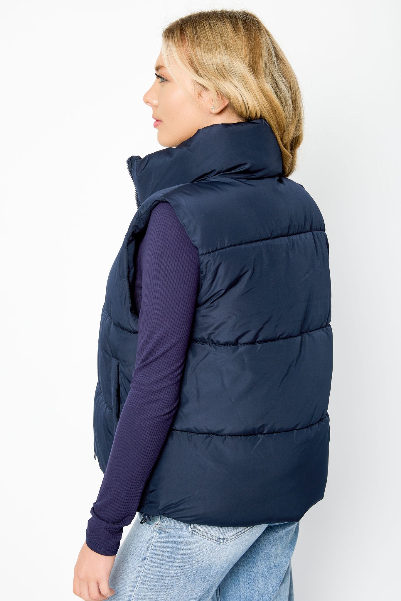 Veste matelassée surpiquée