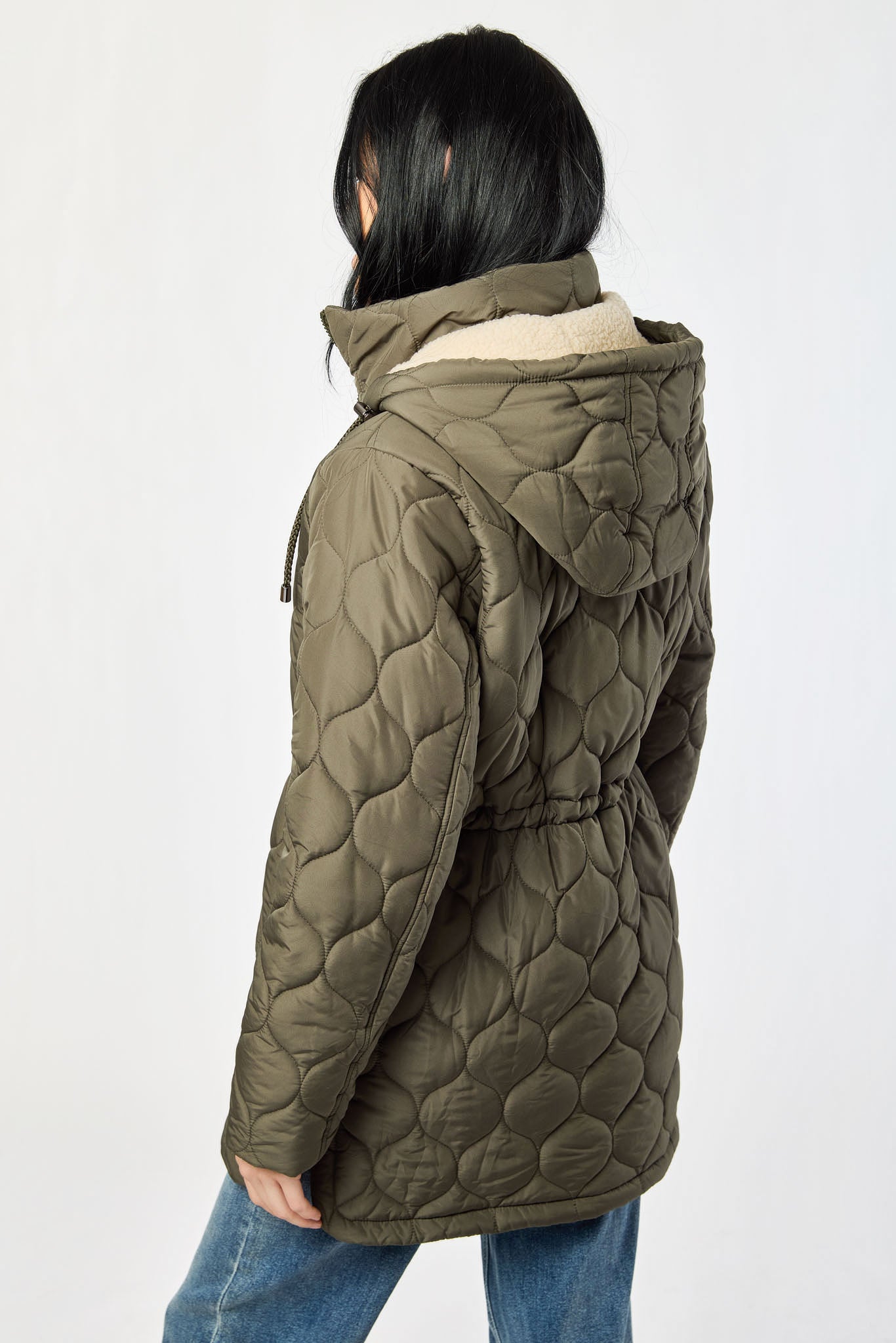 Wave Quilted Sherpa Anorak