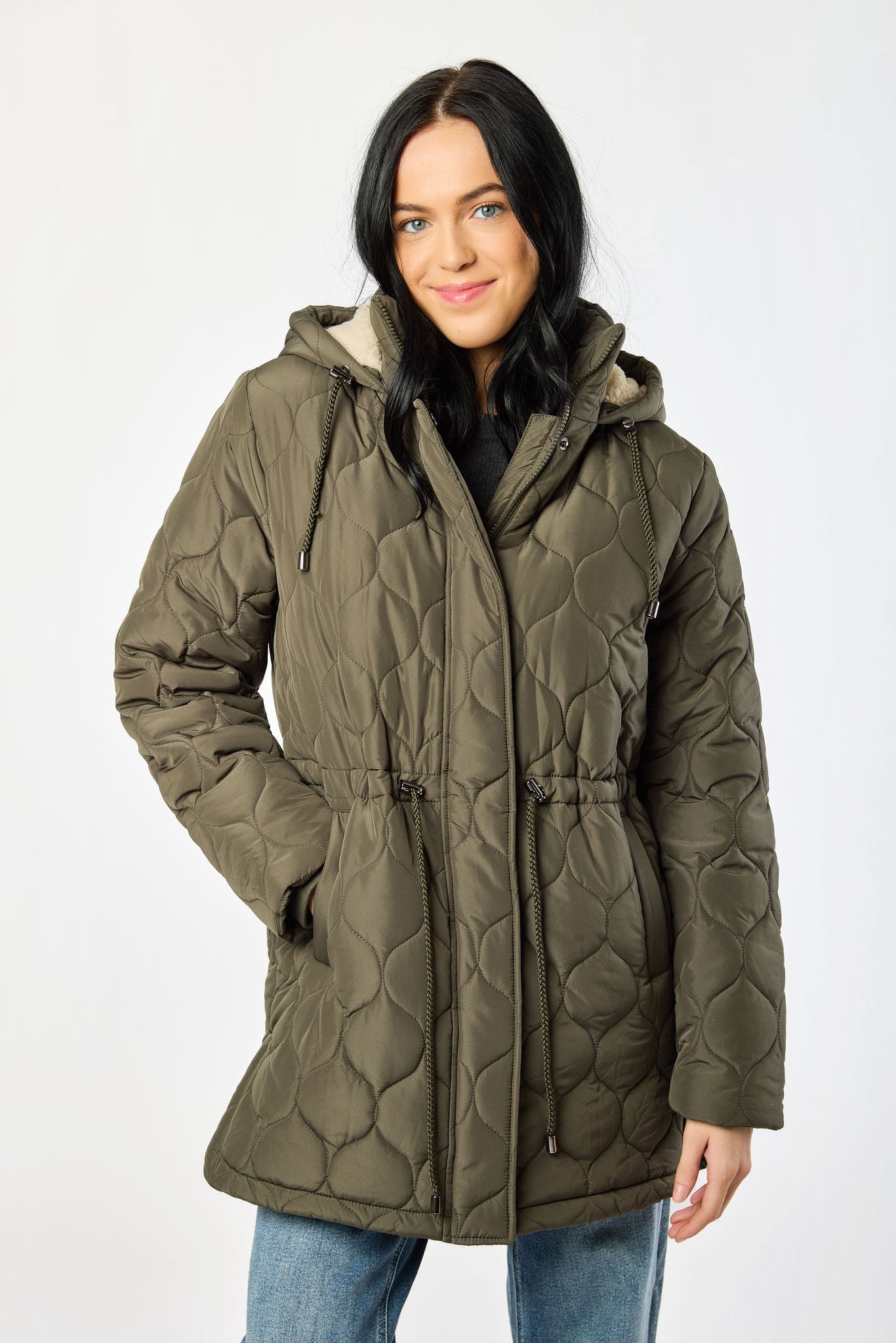 Wave Quilted Sherpa Anorak