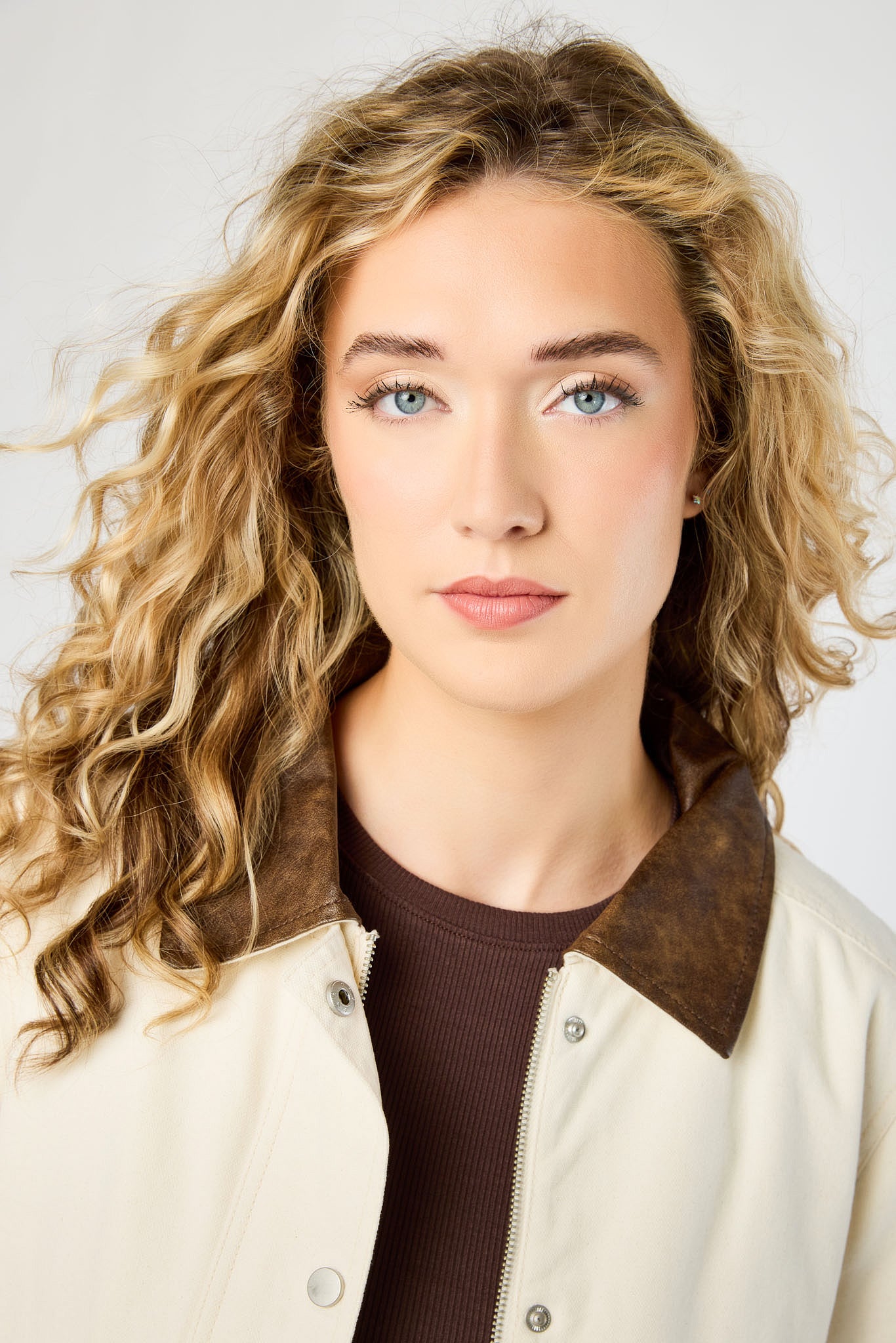 Faux-Leather Collar Canvas Barn Jacket