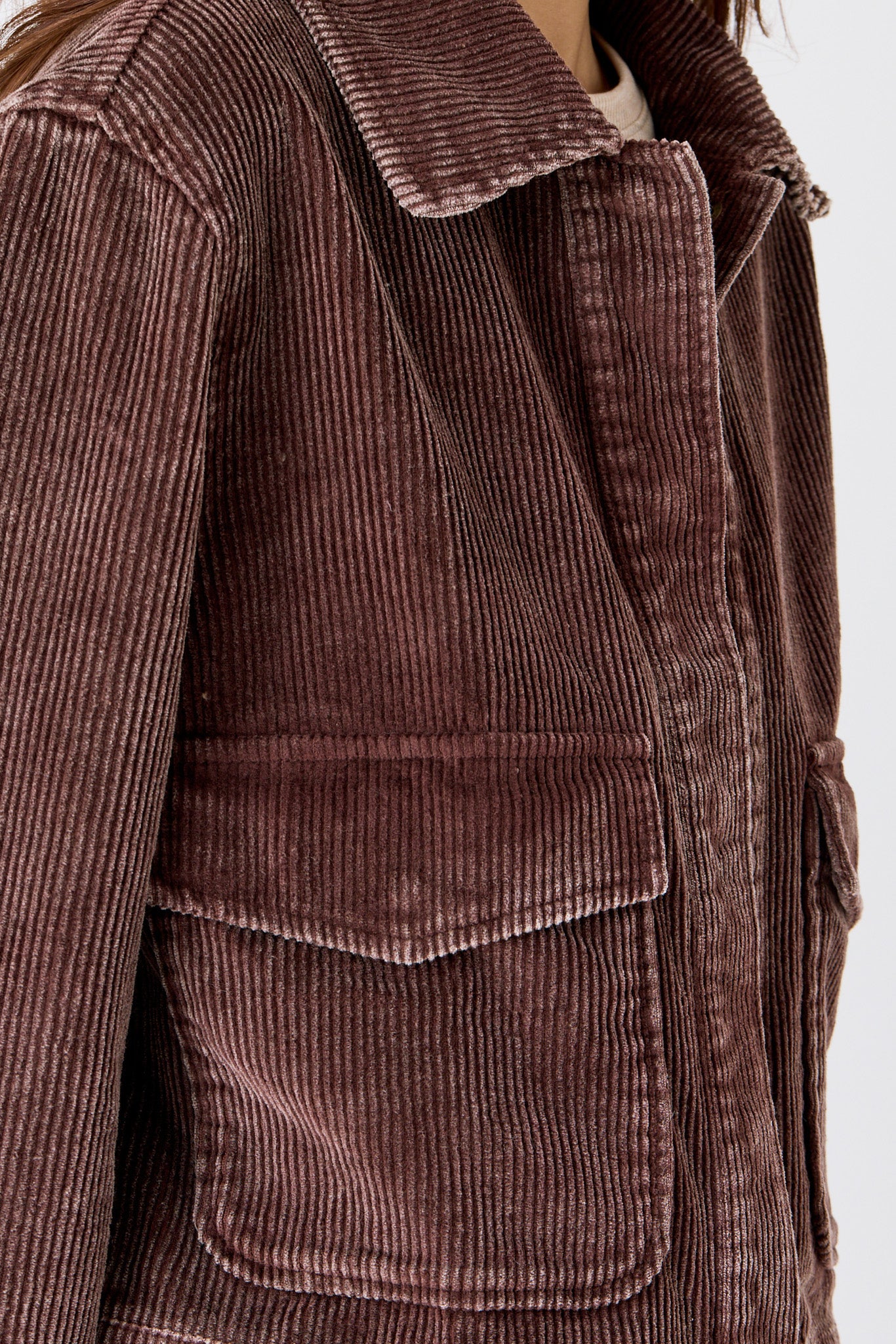 Snow-Wash Corduroy Barn Jacket