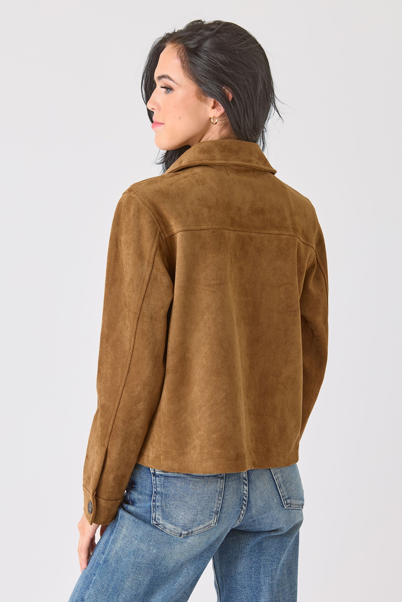 Heavy Faux Suede Jacket
