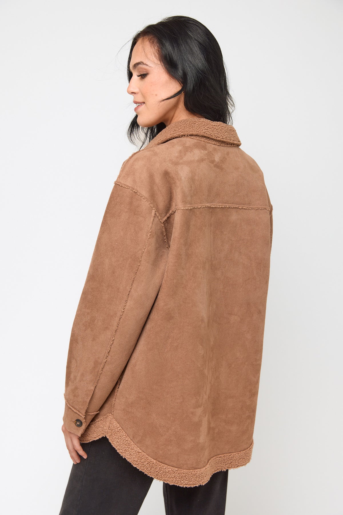 Faux Shearling Lined Shacket