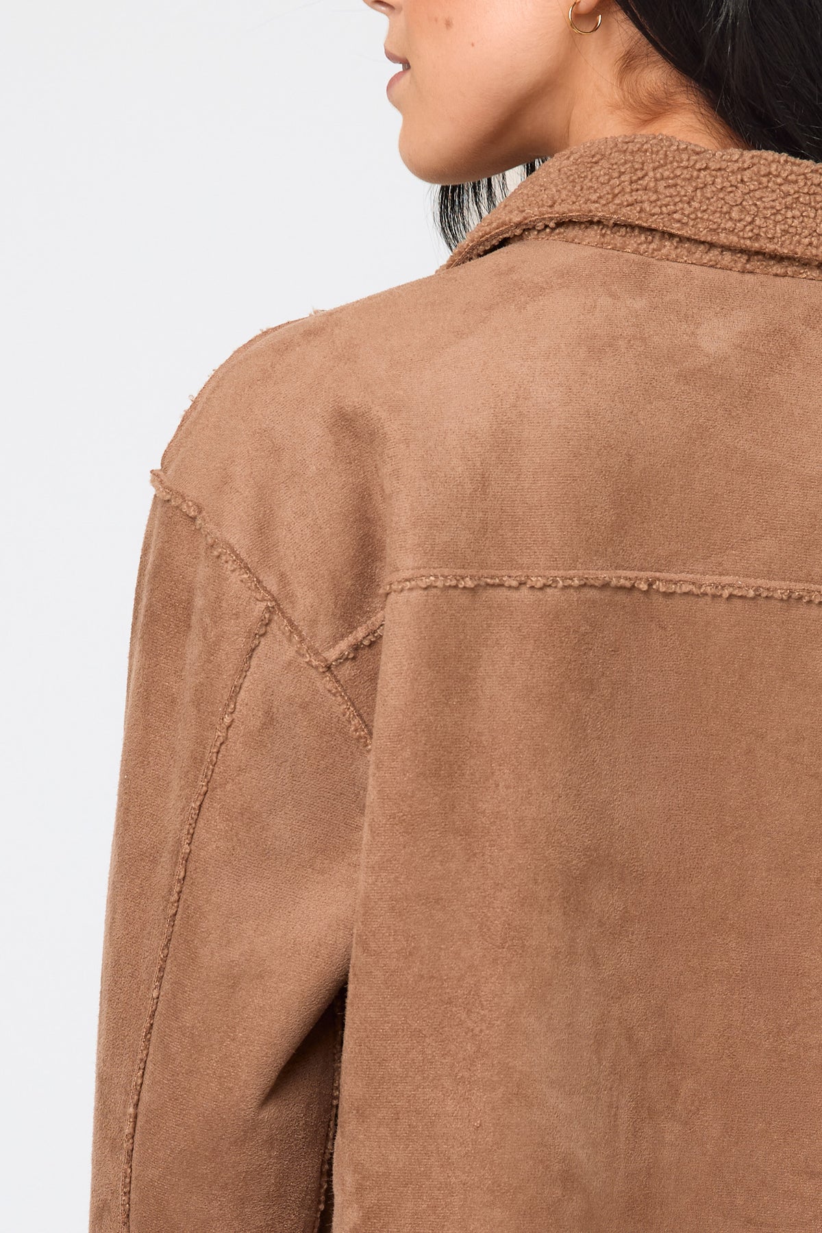 Faux Shearling Lined Shacket