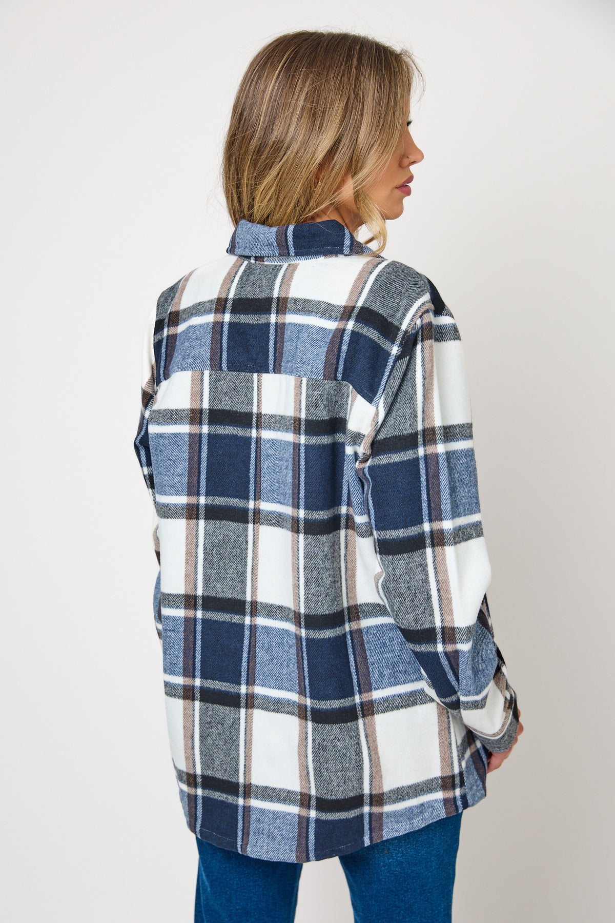 Mira Brushed Plaid Shacket