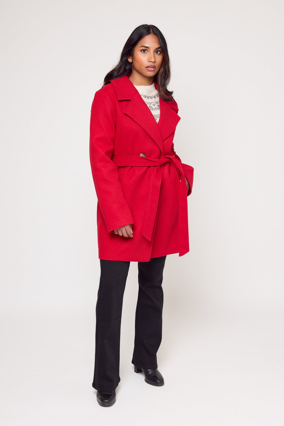 Brushed Mélange Coat