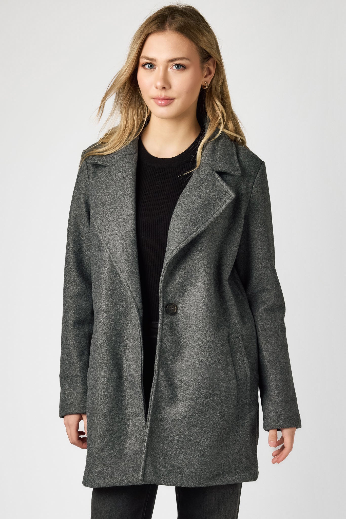 Manteau simple boutonnage Love Tree