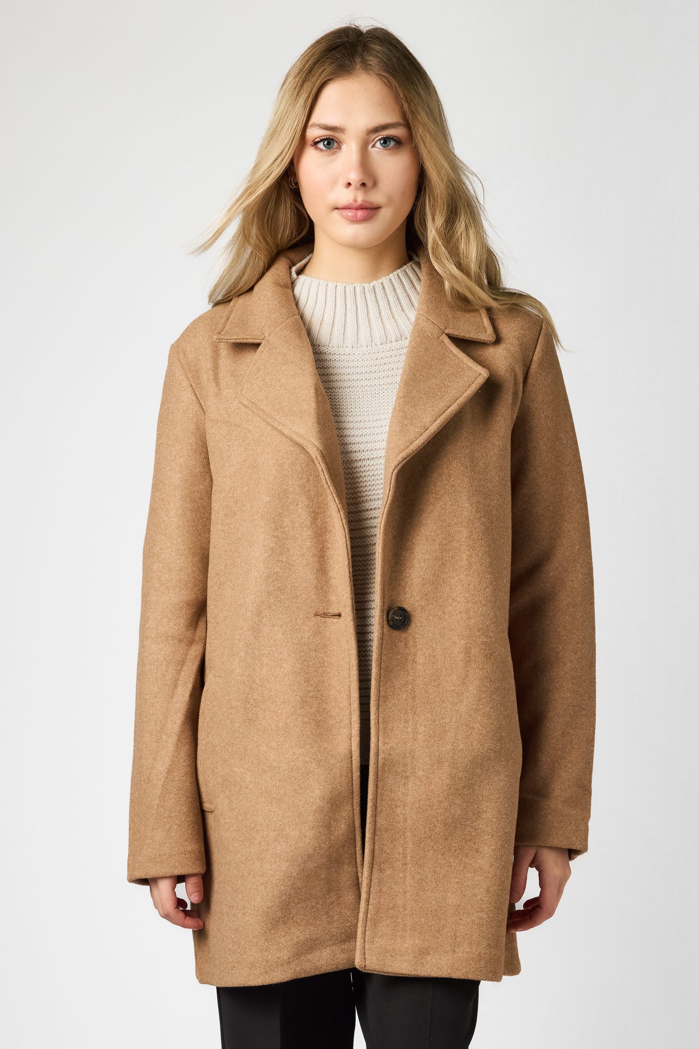 Manteau simple boutonnage Love Tree