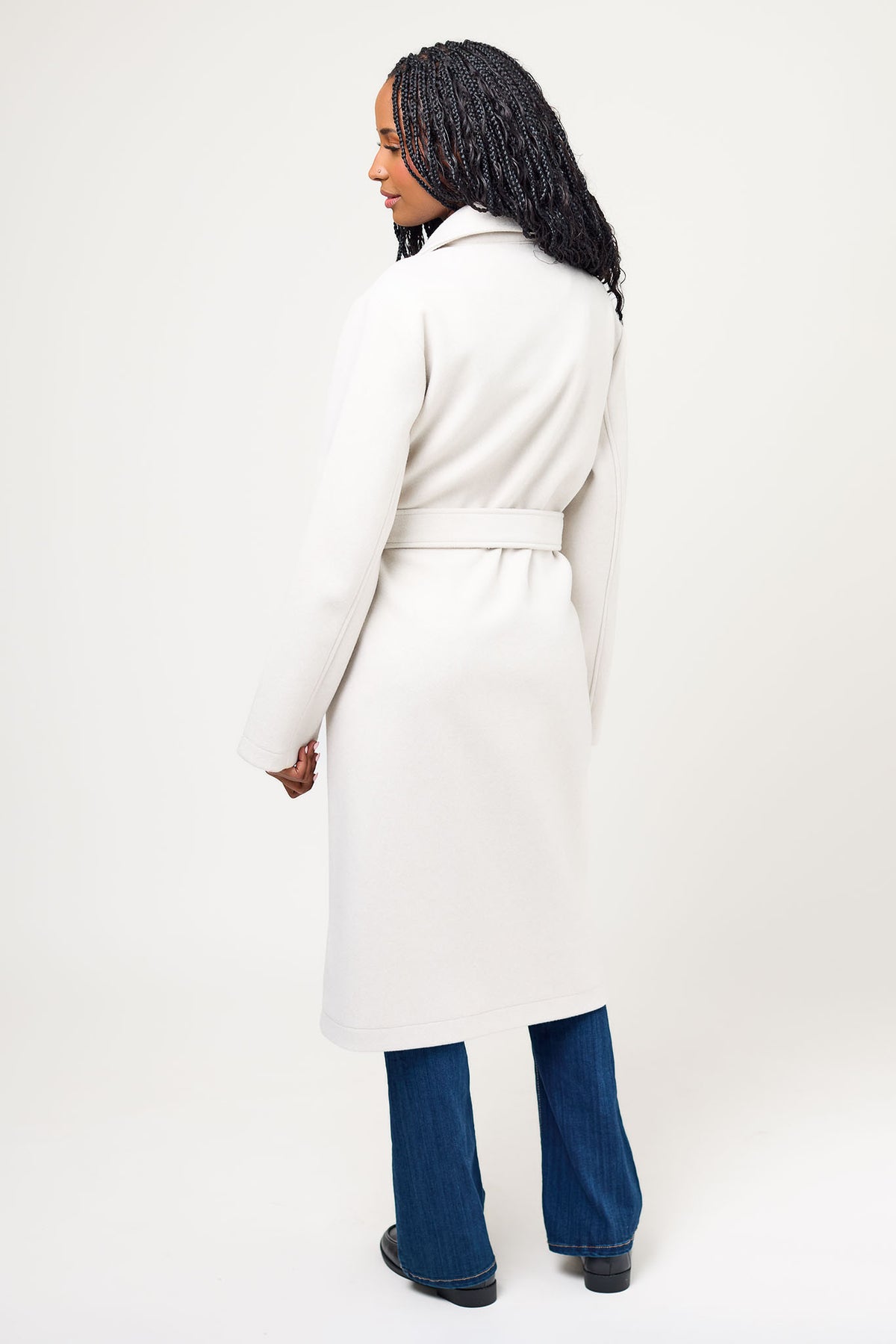 Melton Tie-Belt Coat