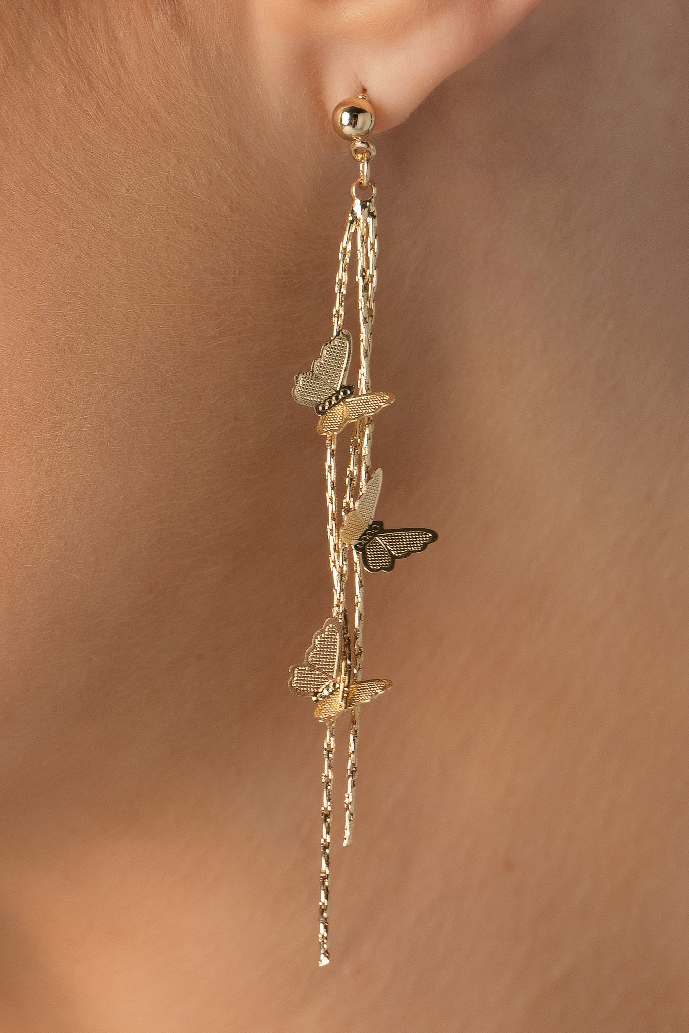 Dangling Butterfly Earrings
