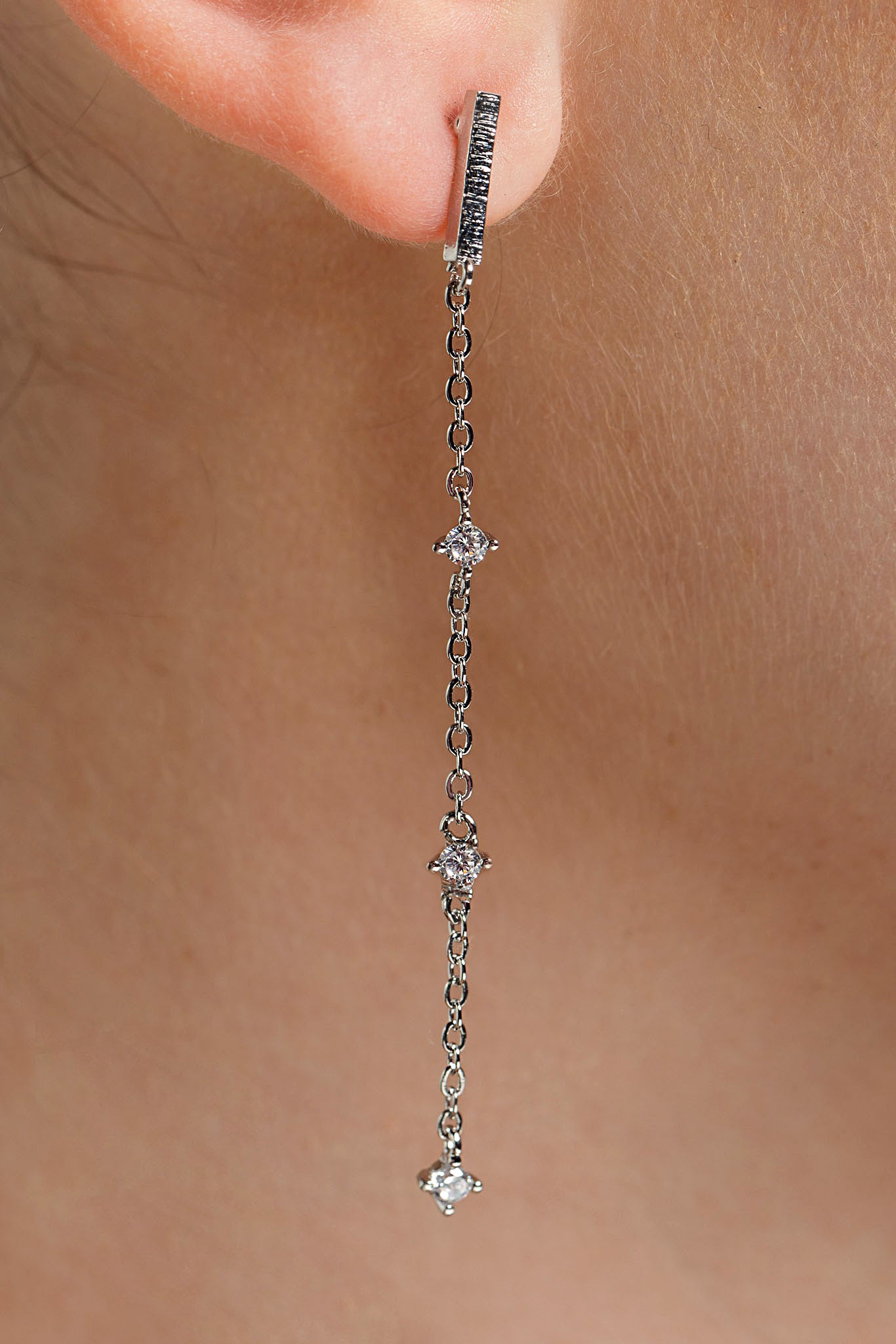 Rhinestone Drop Earrings