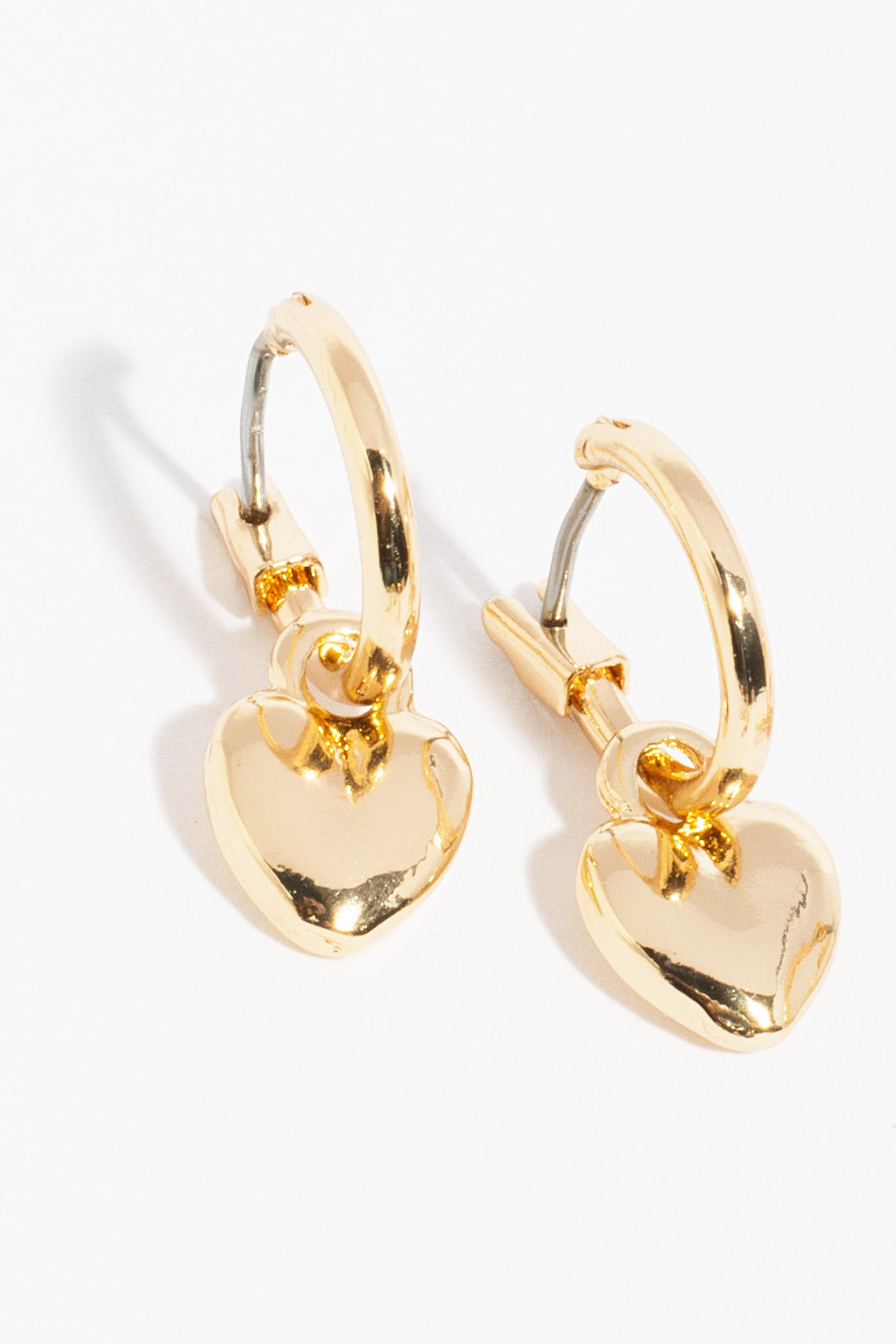 Bow, Heart and Rhinestone Mini Hoop Earring Set