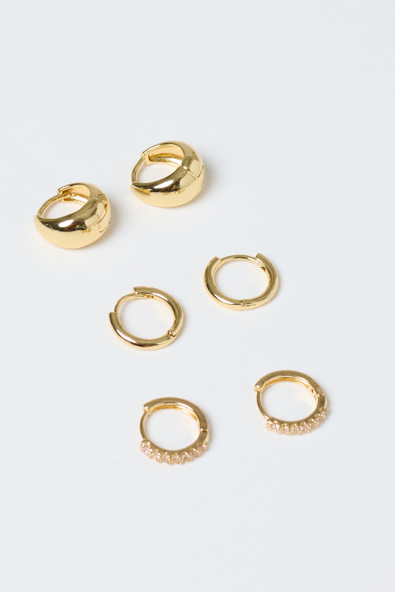 3 Pack Small Hoops