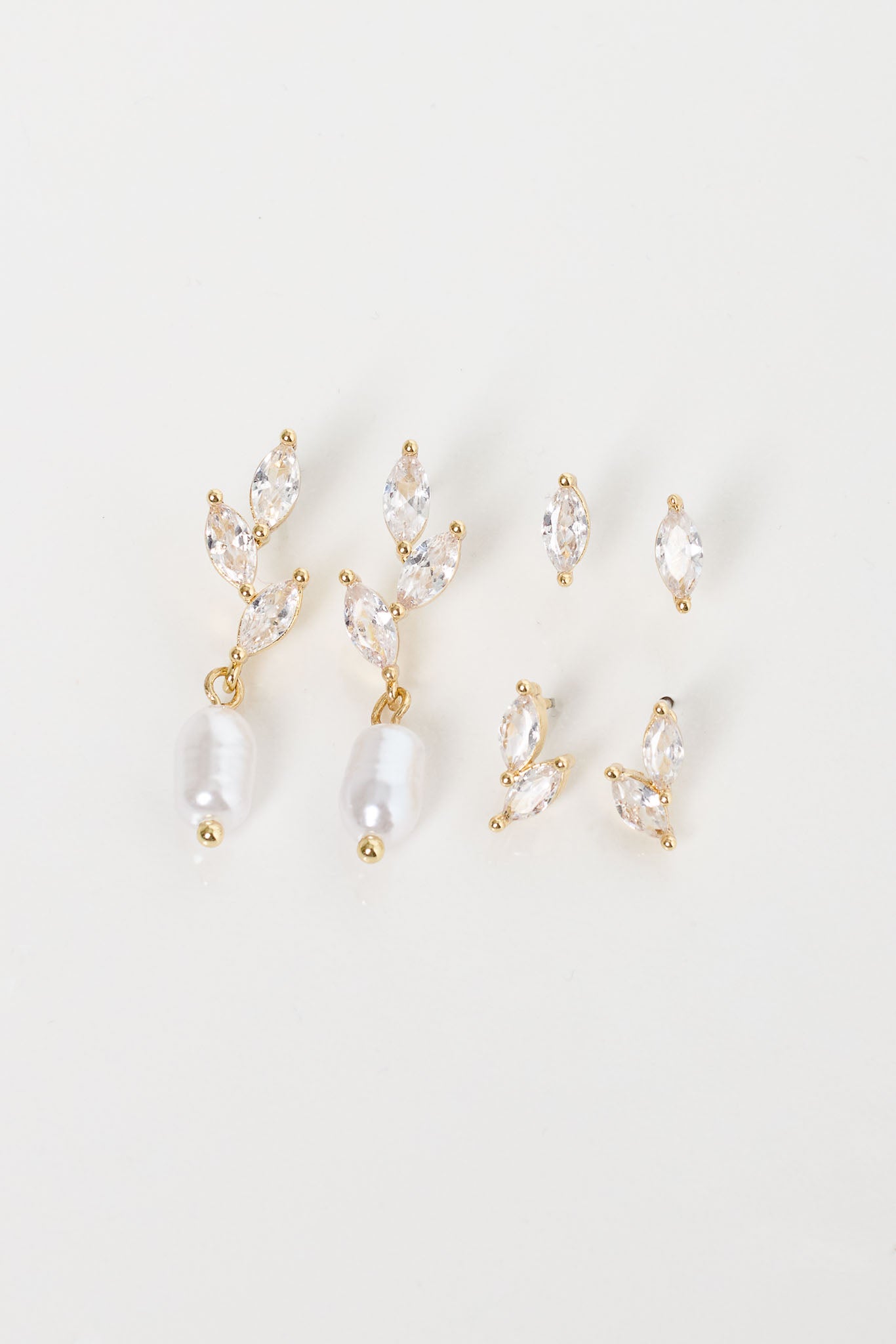 3 Pack Glitzy Earing Set