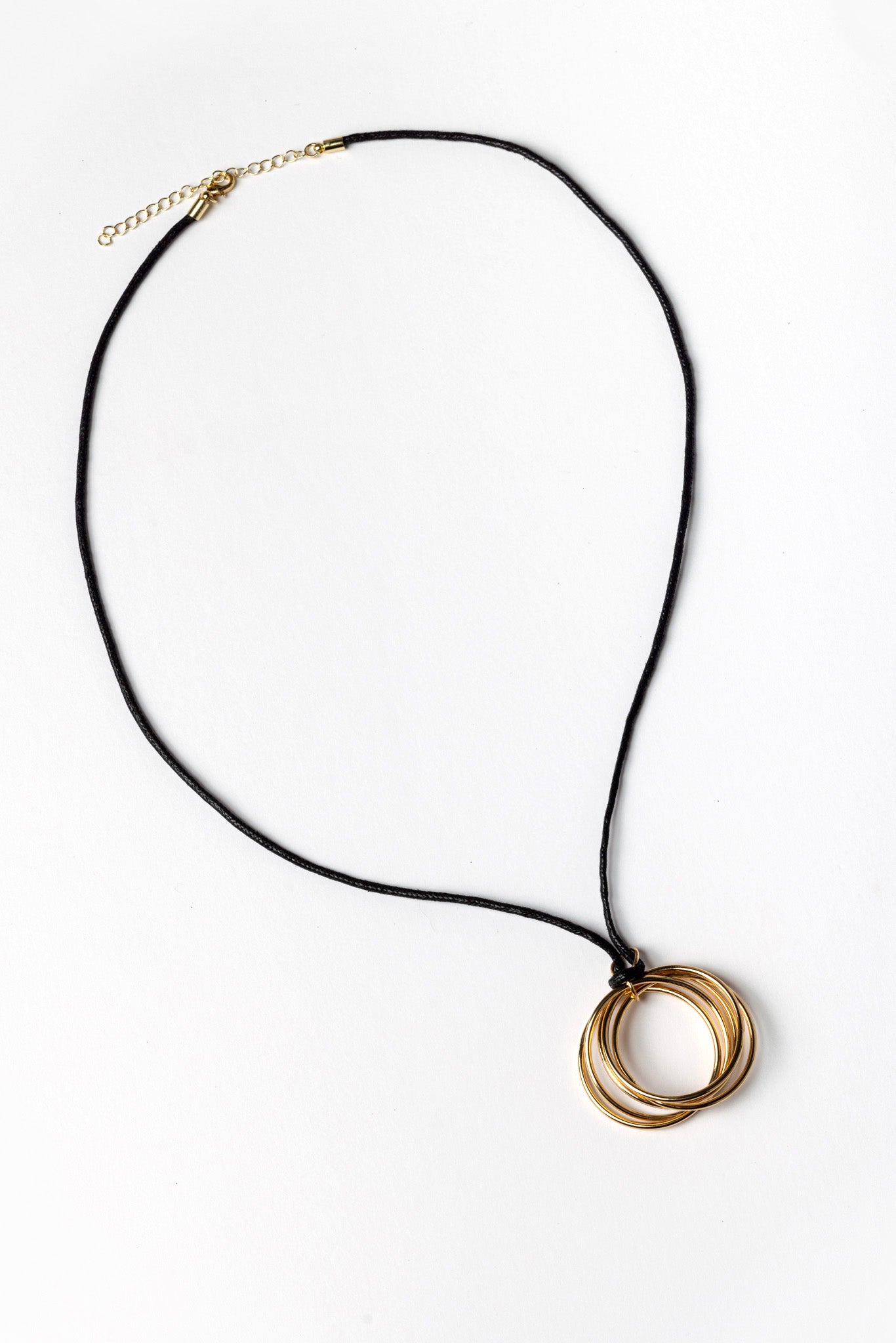 Multi-Rings on Rope Necklace