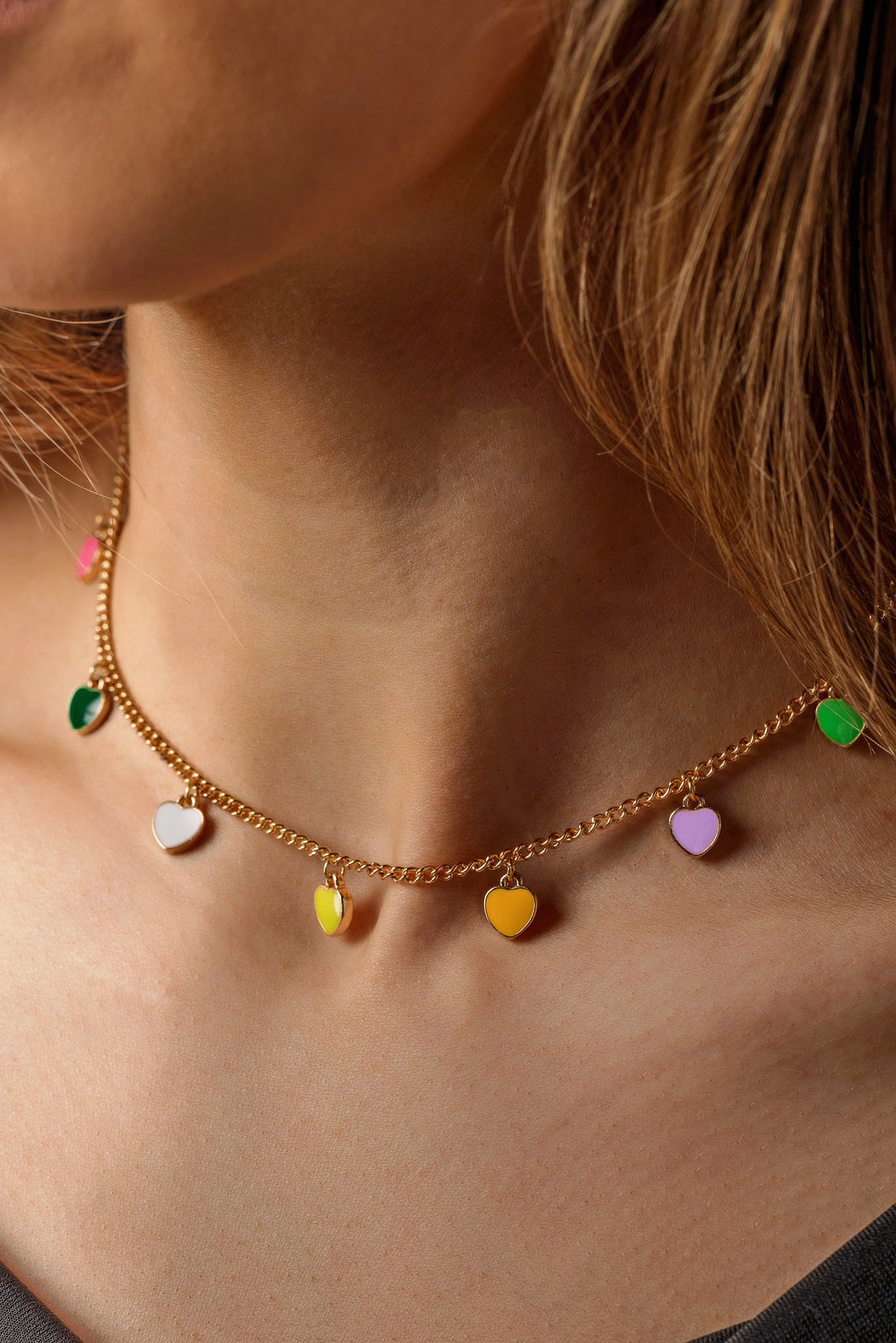 Colourful Hearts Necklace