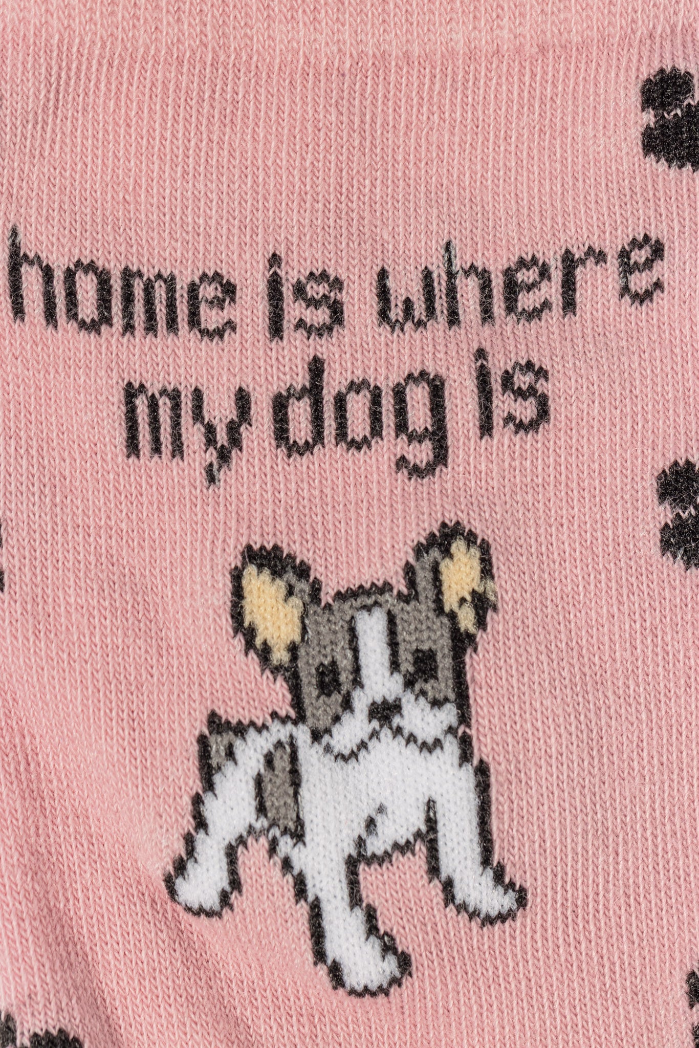 &quot;Home is Where My Dog is&quot; Socks