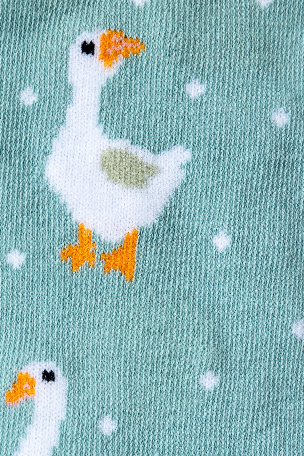 Goose and Polka Dot Socks