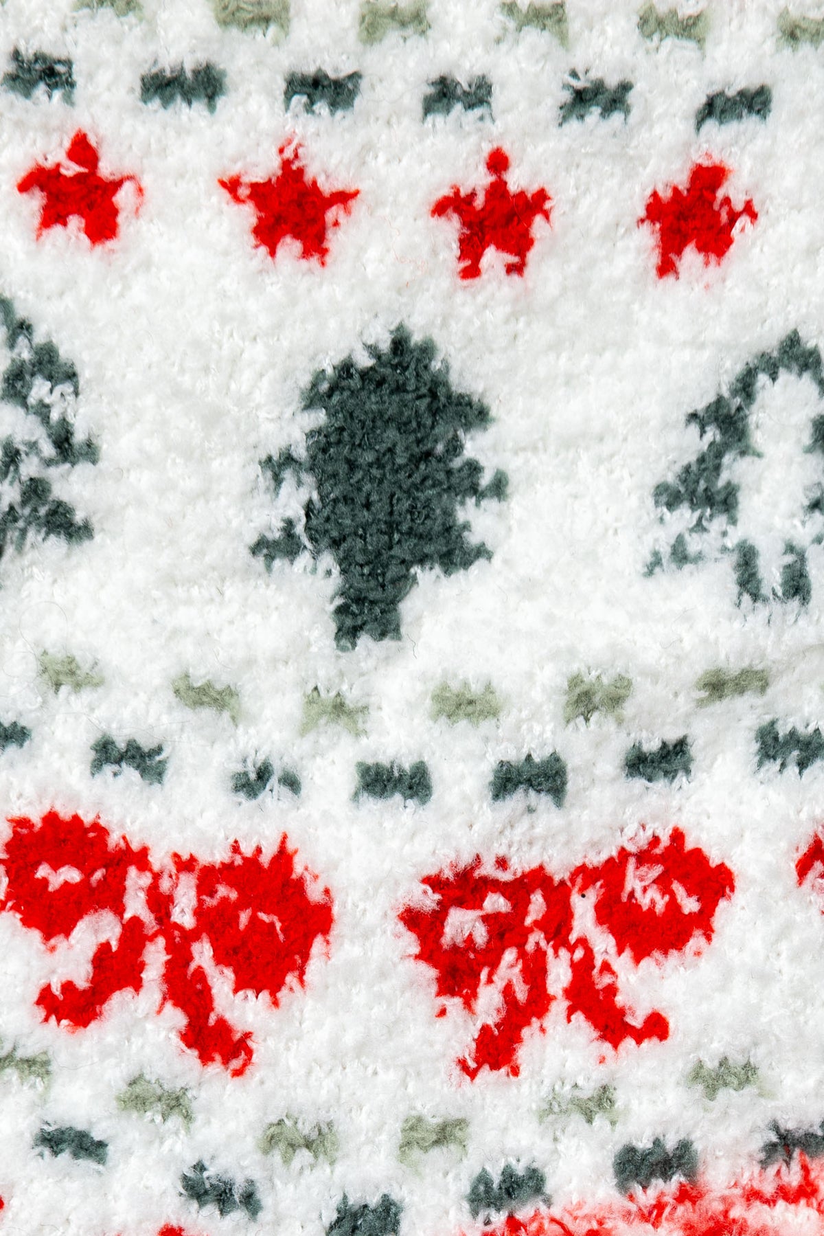 Bow and Tree Fairisle "Soft & Cozy" Socks