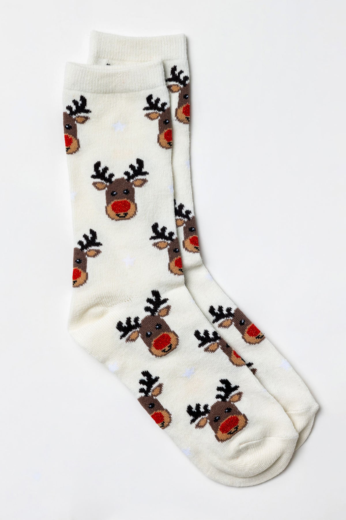 Rudolph with Stars Socks