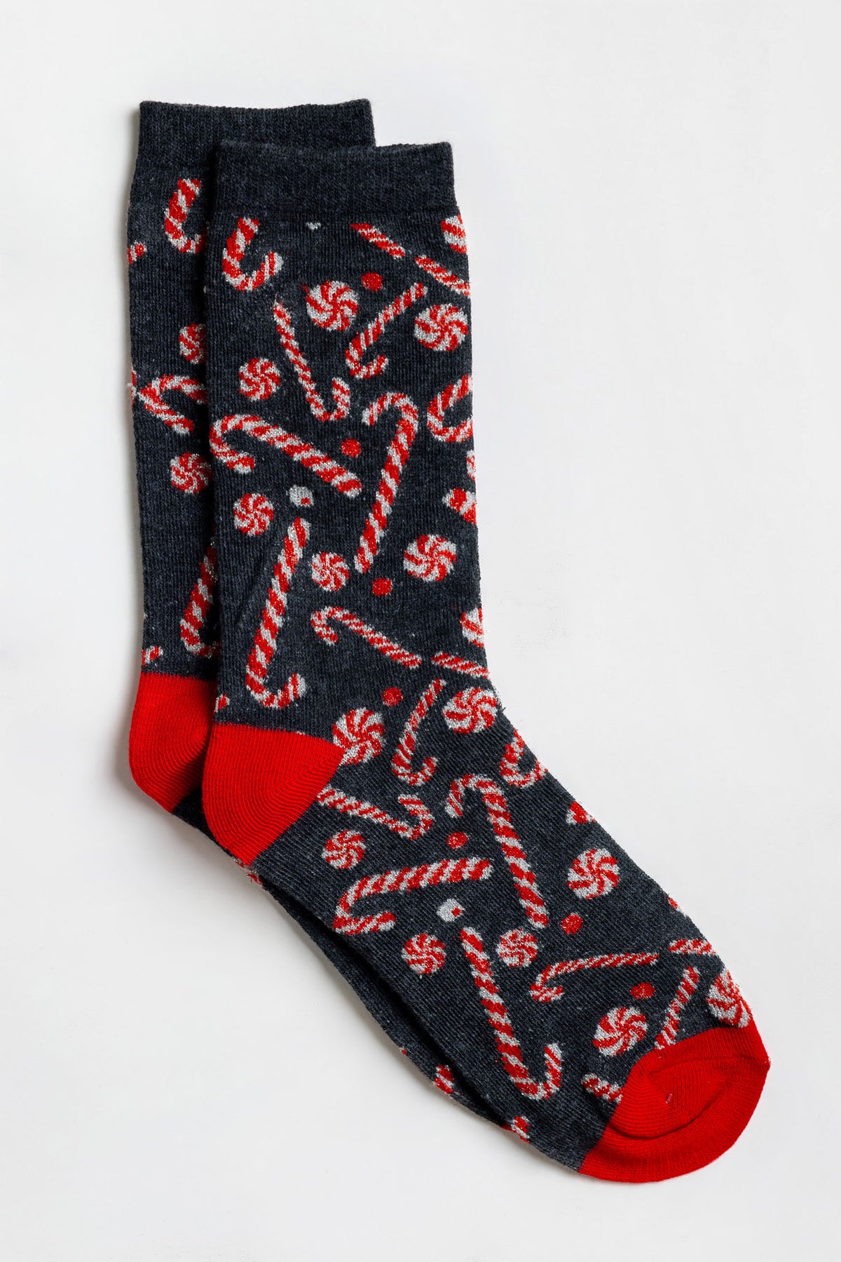 Lurex Candy Cane Socks