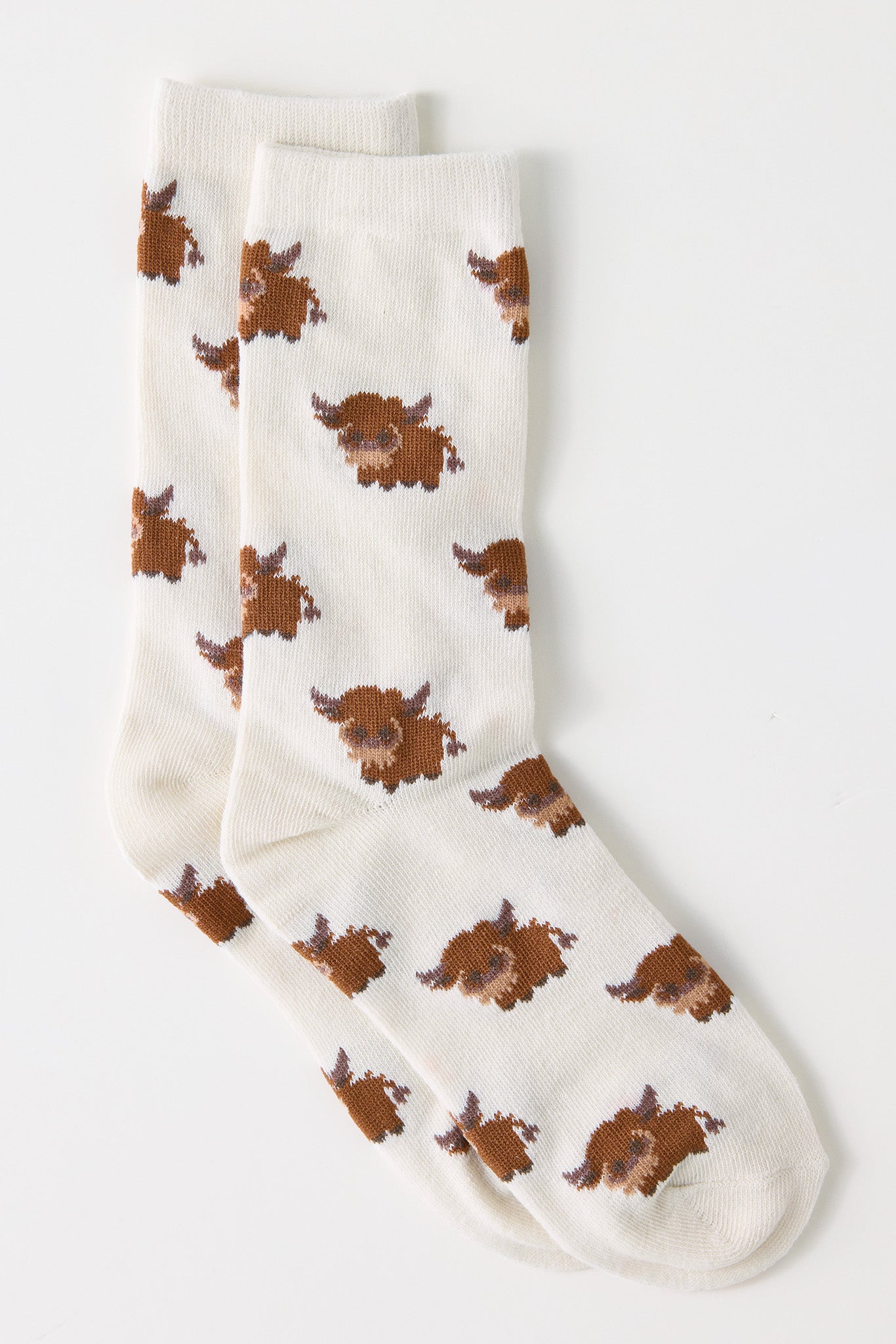 Miniature Highland Cow Socks