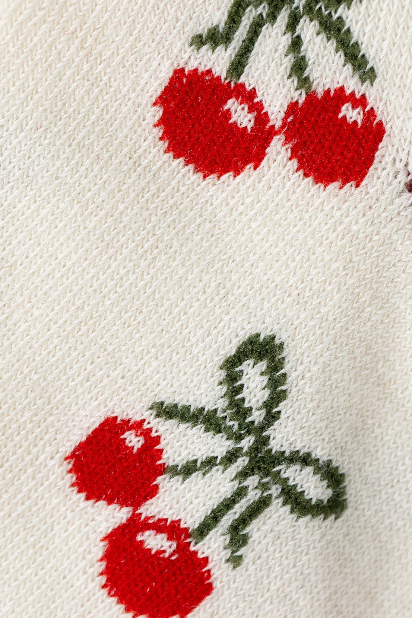 Cherry with Bow Ankle Socks