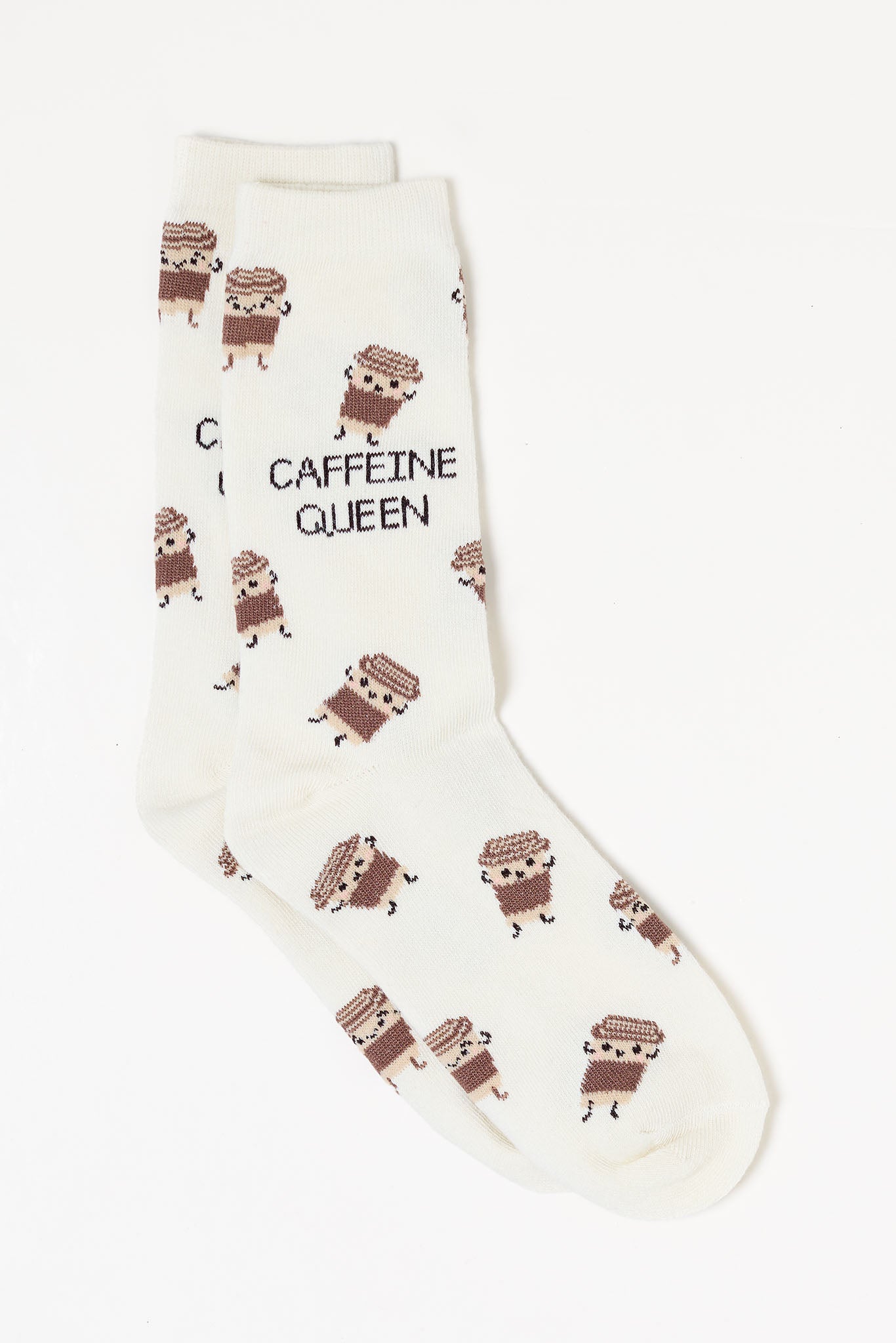 "Caffeine Queen" Coffee Socks