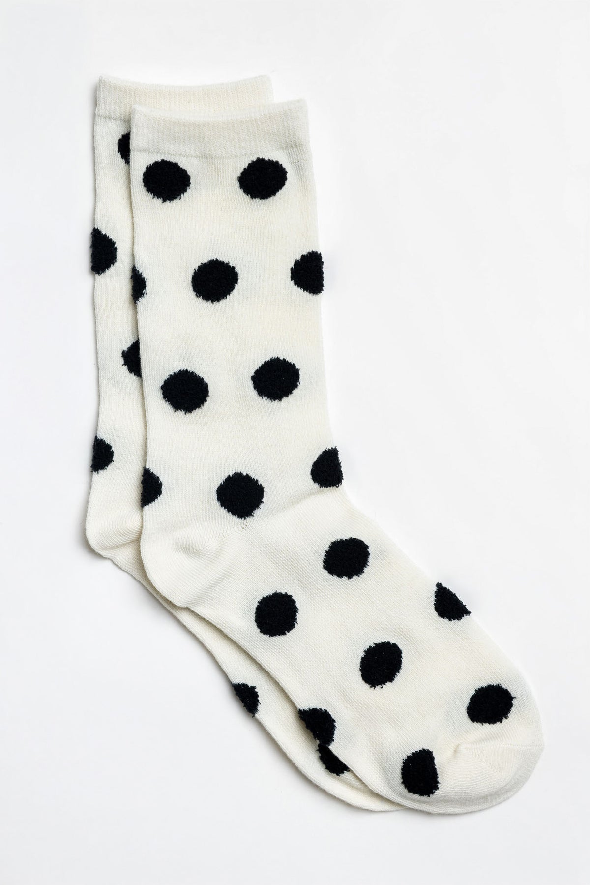 Fuzzy Polka Dot Socks