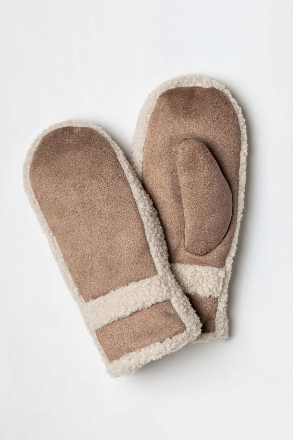 Teddy Faux Suede Mitten
