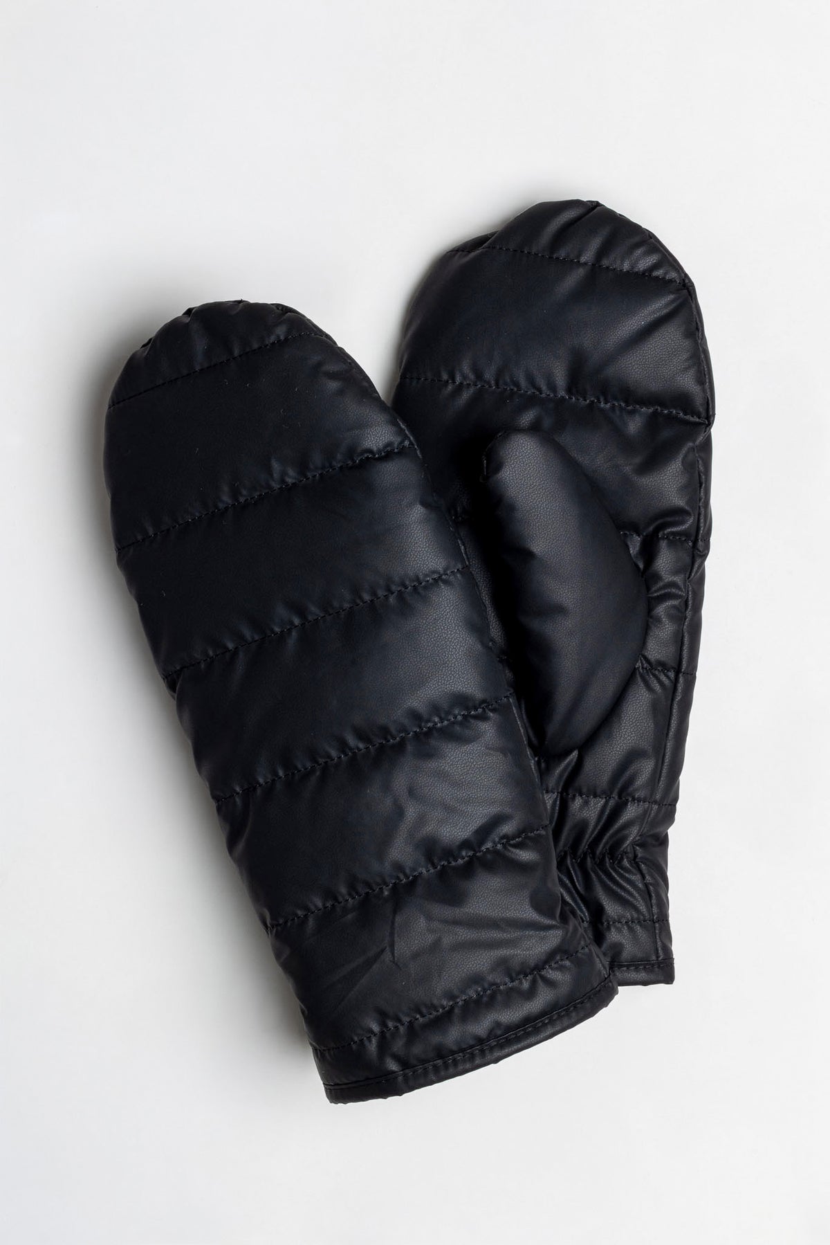 Fur Lined Puffer Mitten