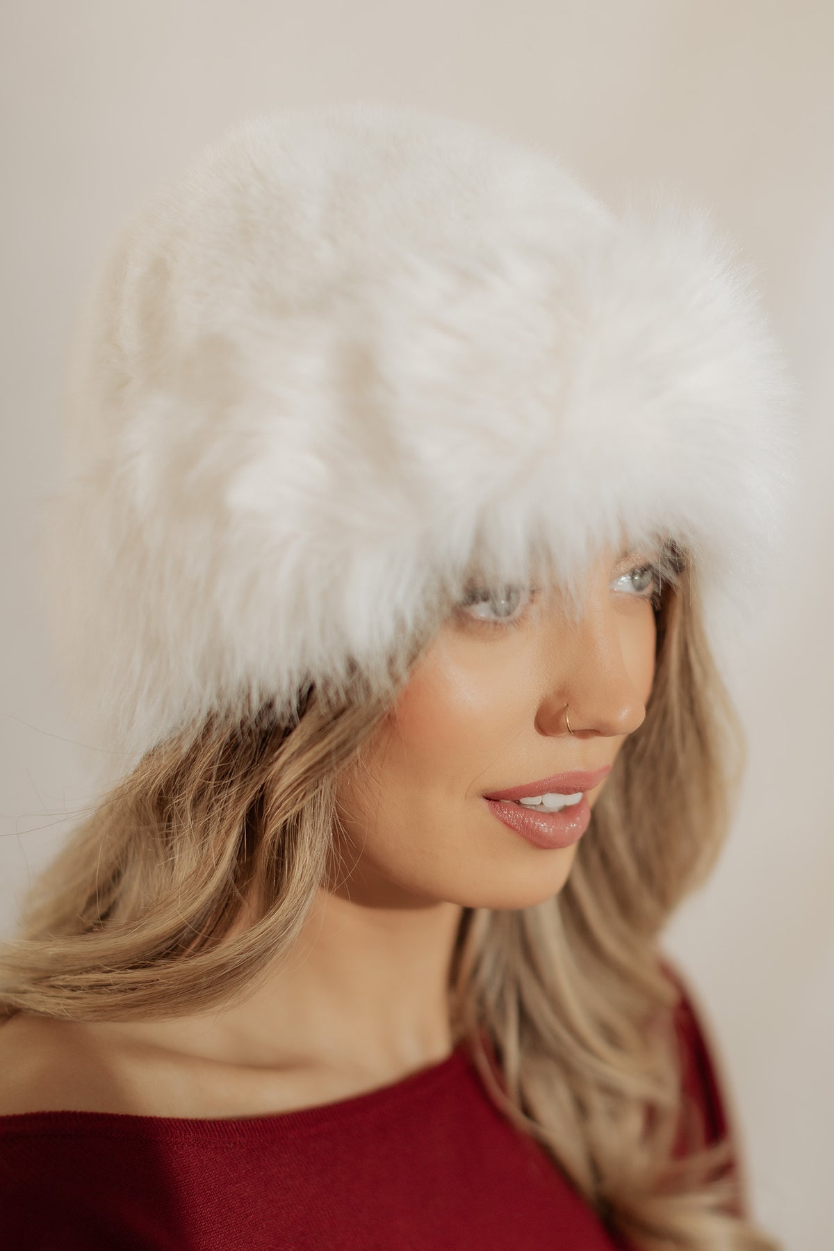 Faux Fur Cloche Hat